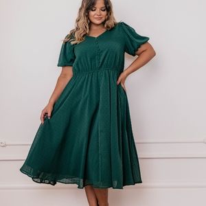 NWT XL Pine Green Highbury Dress